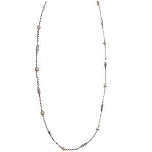 NEW KONSTANTINO women's sleeping beauty white pearl necklace in turquoise